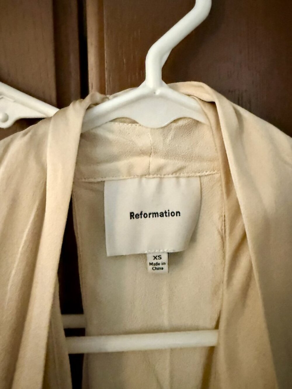 Reformation Pomelle Silk Two Piece Ivory - Size XS - Picture 7 of 10